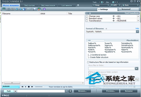 TagScanner (MP3(bio)) 5.1 Build 611 (gu)Z(y)ԾGɫ